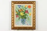 Anne Newbold Perkins, Happy Birthday Flowers, Acrylic on canvas