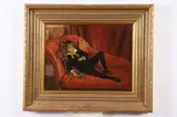 Lord Fauntleroy Style Portrait by English School, LORD FAUNTLEROY STYLE PORTRAIT, oil on board, sold Sep 2017