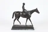 Isidore Bonheur, Race Horse with Jockey, Bronze - Height: 28 in. x 30 in