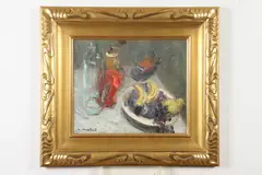Jacques Louis Monteil, Still Life, Oil on canvas.