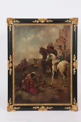 Hunting with Falcon in Algeria by Copy Of Eugene Fromentin, Oil on canvas, sold Sep 2017