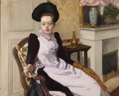 Georges Henri Ballot, La Jeune Fille, Oil on canvas