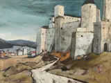 Charles Levier, Carcassonne, Oil on canvas