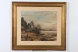 Isle of Paris Landscape by Louis Aston Knight, Watercolor and gouache, offered Sep 2017