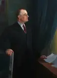 Nicholas Richard Brewer, Portrait of President Franklin Delano Roosevelt, Oil on canvas