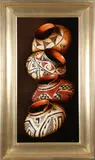Greg English, Native Collection, Oil on board.