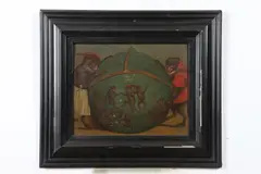 Jan van Kessel, Het Apenspel in de Wereld, Oil on panel