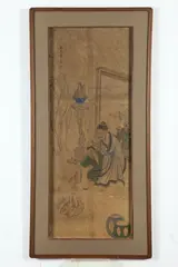 "Mi Yuanzhang Love Stone" "Yu Boya Love Gu Qin" by Anonymous, Two ink and color on paper, offered Nov 2017
