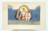 Allyn Cox, Saint Michael, Watercolor on paper