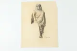 Allyn Cox, Preliminary Study for Arab Mounted on Camel, PROVENANCE: Study for "Vision of Mecca" oil on canvas