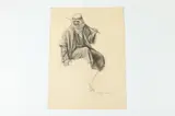 Allyn Cox, Study for Arab Mounted on Camel, PROVENANCE: Study for "Vision of Mecca" oil on canvas