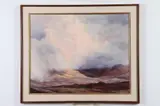 Robert Leroy Knudson, Storm in the Country, Oil on board