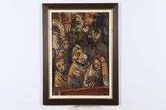 Carranza, Figures, Oil on board