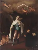 Spanish Colonial School, Archangel Raphael, ARCHANGEL RAPHAEL, oil on canvas