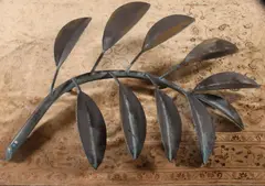 Untitled by William Duffy, PALM FROND, bronze garden sculpture, sold Nov 2017