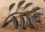 William Duffy, Untitled, PALM FROND, bronze garden sculpture