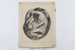 Selma Gubin, NUDE FIGURES: TWO WORKS, each signed lower right, Charcoal on paper