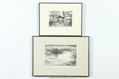 Tom Yanosky, Old Churchyard, Etching, second state