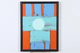 Tom Yanosky, ORANGE AND GREEN ABSTRACT: TWO WORKS, both signed and dated 1991 lower right; also
