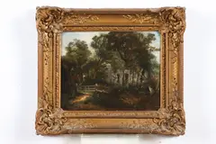 Thomas Churchyard, Country Landscapes: Two Works, COUNTRY LANDSCAPES: TWO WORKS, oil on panel
