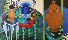 Vatican Pharoah by Rebecca Cross, Oil on canvas, offered Nov 2017