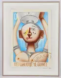Larry Rivers, Patriotic Stamp, Color lithograph