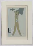 Claes Oldenburg, The Kiss, Color lithograph