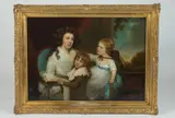 Thomas Hudson, Mother with Children, MOTHER WITH CHILDREN, oil on canvas