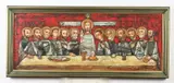 Efren Ordoñez, Ultima Cena, Mixed media on panel