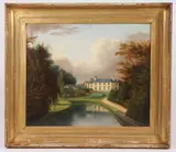 English Country Estate by English School, ENGLISH COUNTRY ESTATE, oil on canvas, sold Nov 2017