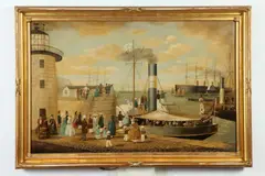 E.J. Pegram, A Pleasant Excursion, Oil on canvas