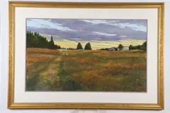 Barbara Ernst Prey, Valaven Island Landscape, Watercolor