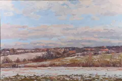 Eugene Leake, Winter Pastures, Oil on canvas