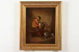 Continental School, Man Wearing Armor, MAN WEARING ARMOR, oil on canvas