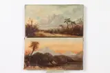 Continental School, Mountain Landscapes: Pair, MOUNTAIN LANDSCAPES: PAIR, oil on canvas