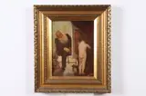 Artist with Undressed Child Model by English School, ARTIST WITH UNDRESSED CHILD MODEL, oil on panel, offered Dec 2017