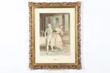 Leon Moran, Flirtation, Watercolor