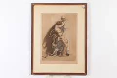 Ivo Saliger, Physician Struggling with Death, Color print