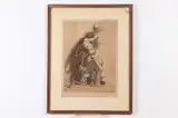 Ivo Saliger, Physician Struggling with Death, Color print