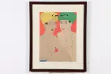 Paul Jacoulet, Les Enfants Aux Yeux Jaunes Ohlol Est Carolines, Color woodblock