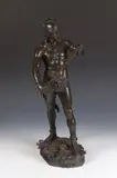 André Paul Arthur Massoulle, Warrior, Foundry Bronze - Height: 22 in