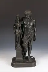 Pierre-Eugène-Émile Hébert, Oedipe, ( Oedipus and the Sphinx), Bronze - Height: 21 in