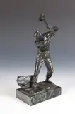 Ferdinand Lugerth, Laborer with Mallet, Bronze - Height: 10 1/2 in