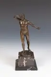 Julius Schmidt-Felling, Nude Male Athlete, Bronze - Height: 8 1/2 in