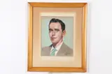 Portrait of Young Man with Tie by American School, Pastel, sold Feb 2018
