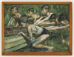 Thomas Robinson, Untitled, oil on board 64.5 x 48.8cm