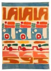 Michael O'Connell, 'Michael O'Connell (1898-1976) 'Design Motifs' paste resist on cotton 244 x 180cm