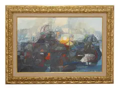 Jørgen Waring, Untitled, oil on canvas 65 x 100cm