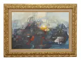 Jørgen Waring, Untitled, oil on canvas 65 x 100cm