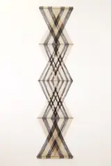 Peter Collingwood, Peter Collingwood (1922-2008) 'M.199 No.2' a microgauze wall hanging of woven linen and steel, 1922